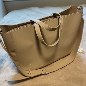 CALPAK HAVEN LAPTOP TOTE BAG in birch